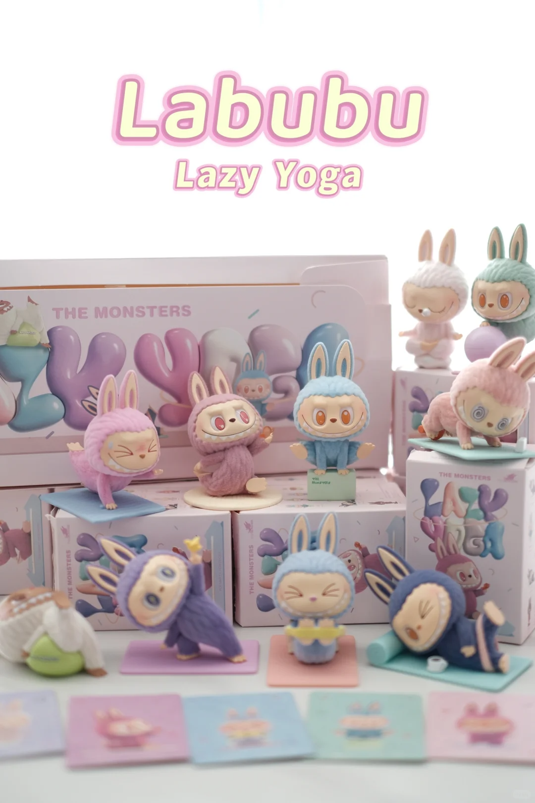#58 The monsters lazy yoga series Lovebu Yoga series. Blind box. Plush toy Lovebu
