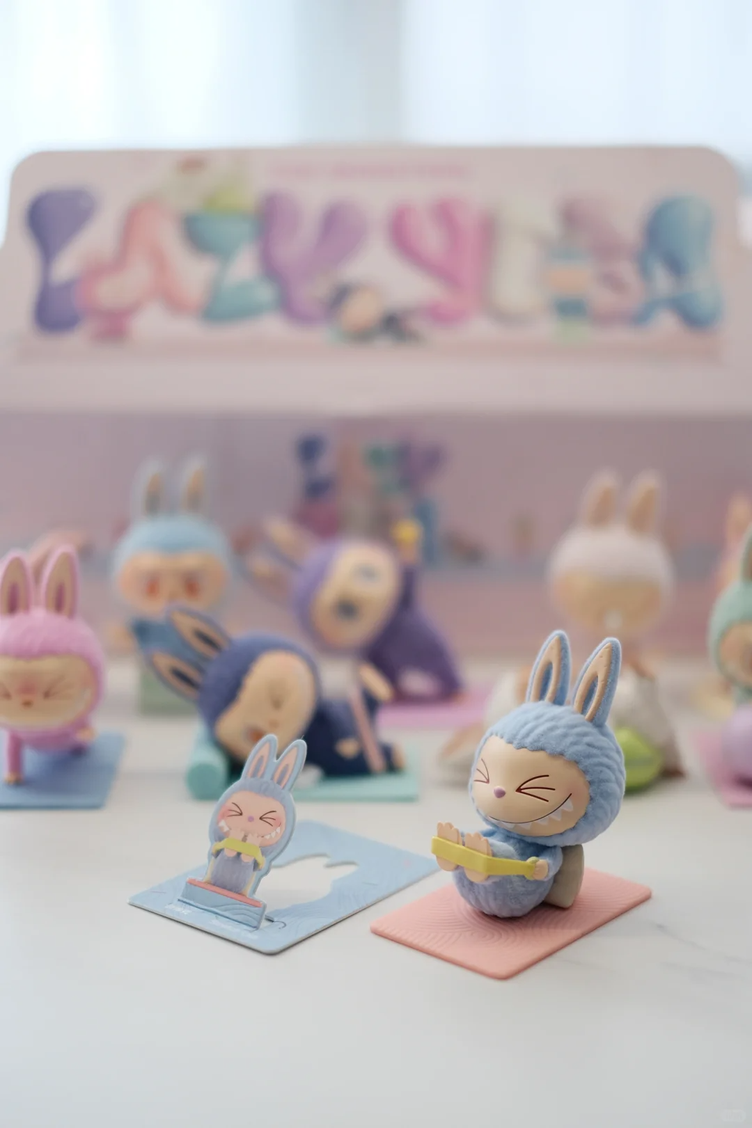 #58 The monsters lazy yoga series Lovebu Yoga series. Blind box. Plush toy Lovebu