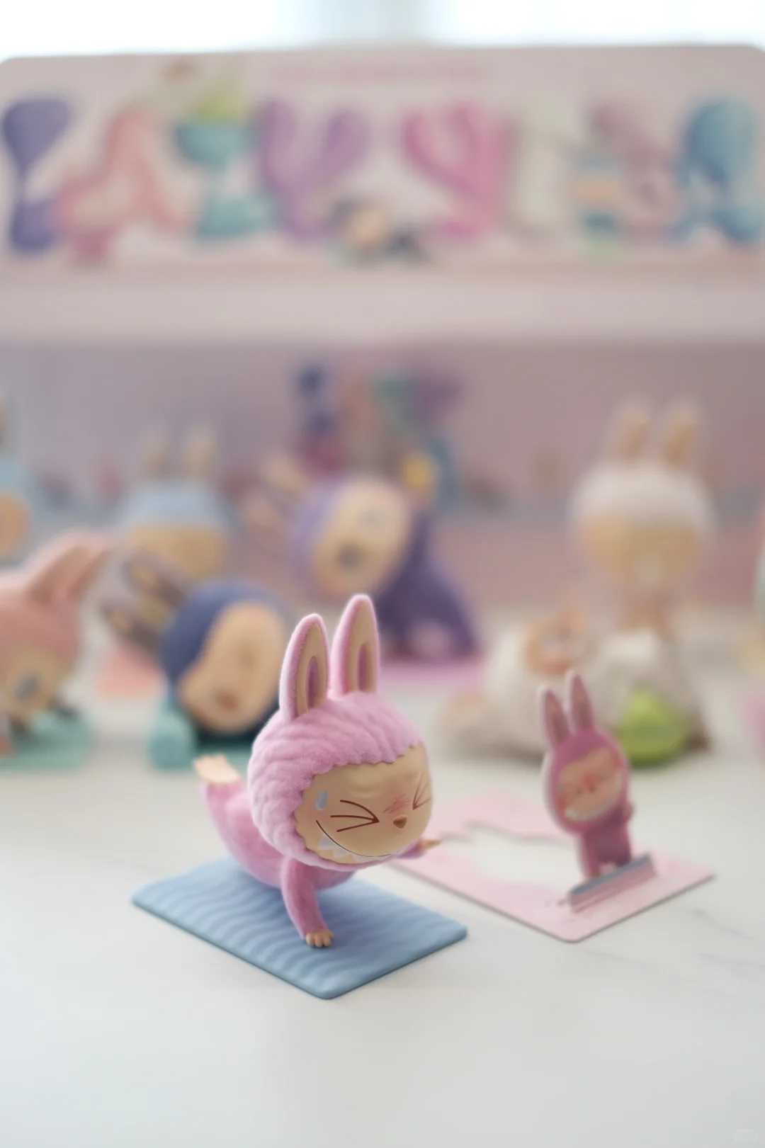 #58 The monsters lazy yoga series Lovebu Yoga series. Blind box. Plush toy Lovebu