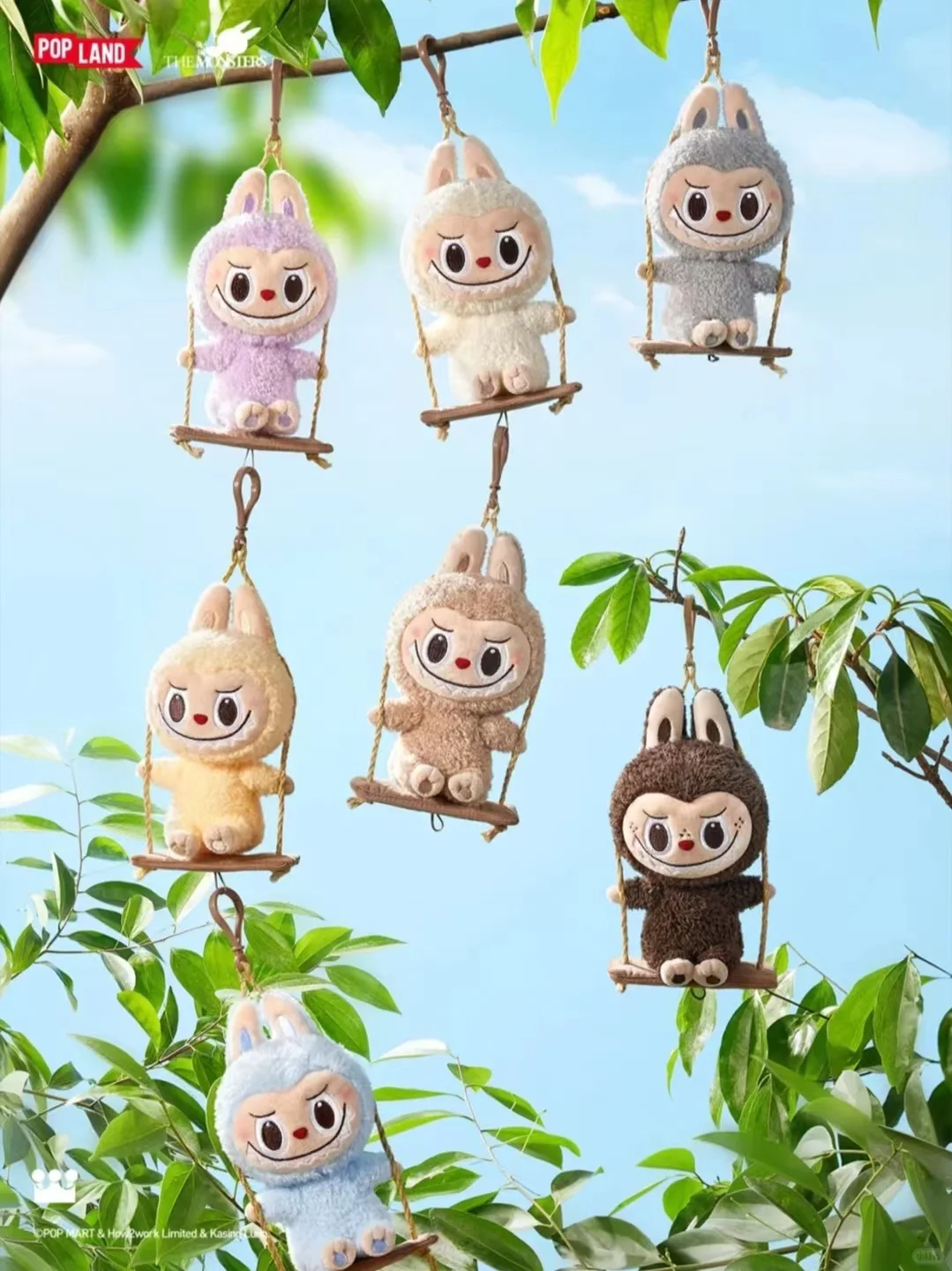 #08 Playing on the Swing Plush Pendant Blind Box & Lovebu Hanging with a Brocon