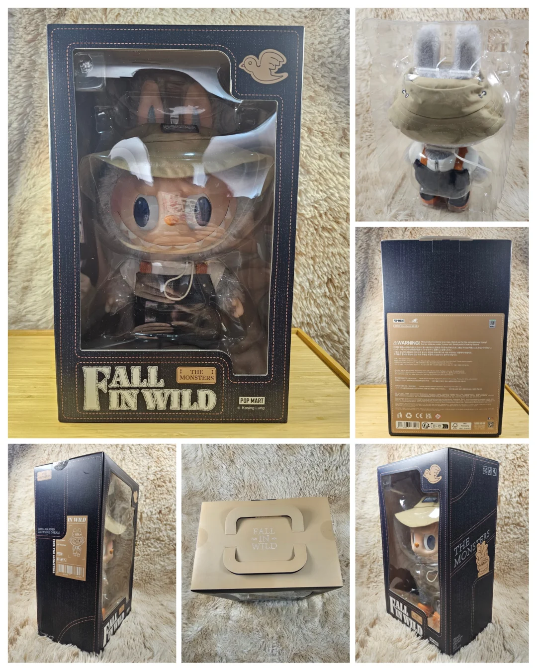 #01 Labubu Fall in wild plush doll with key chain & Koharuno Labubu & key holder included