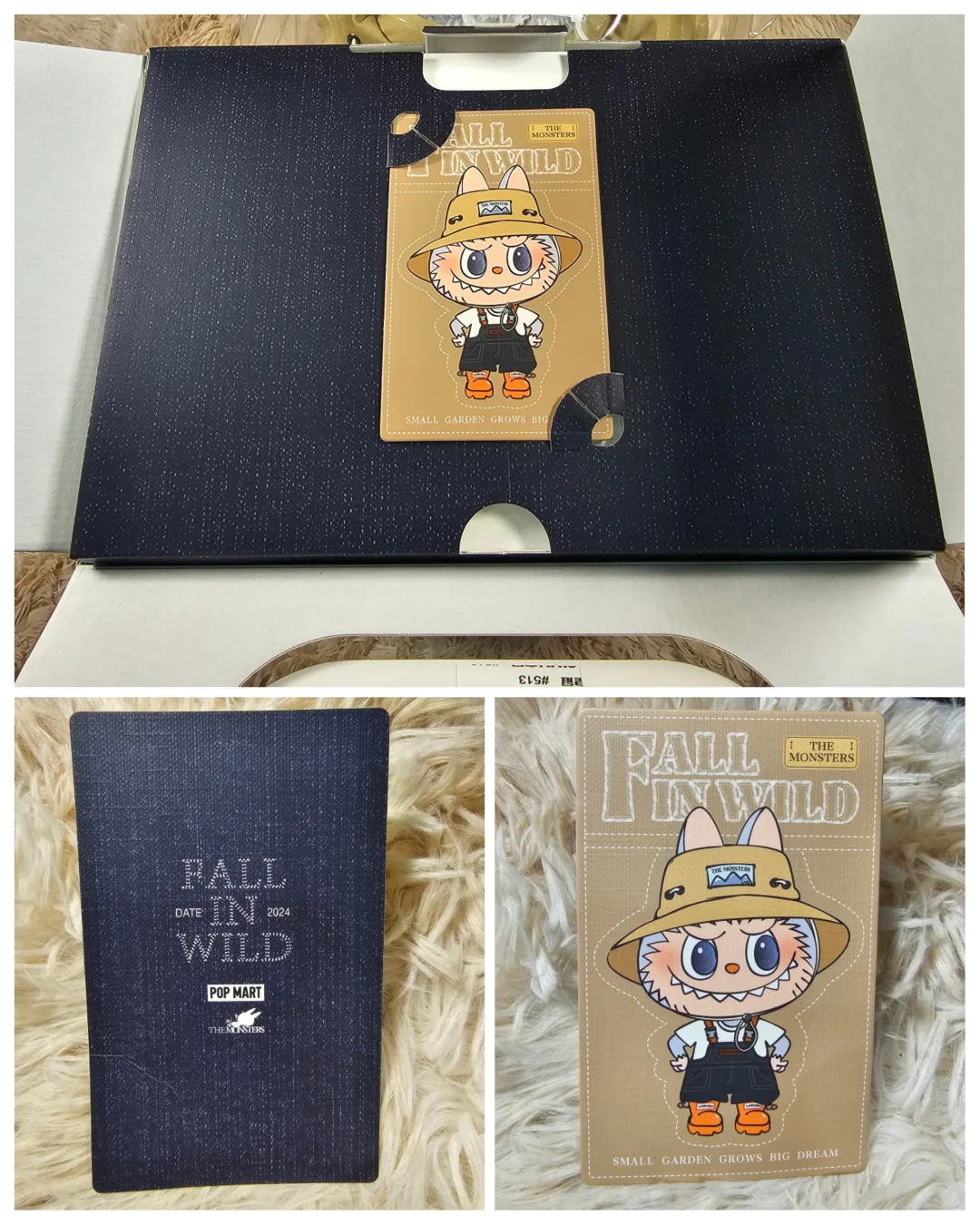 #01 Labubu Fall in wild plush doll with key chain & Koharuno Labubu & key holder included