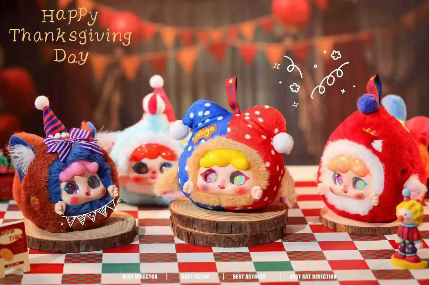 #91 Migo Dream circus plush pendant blind box & Migo circus series blind box