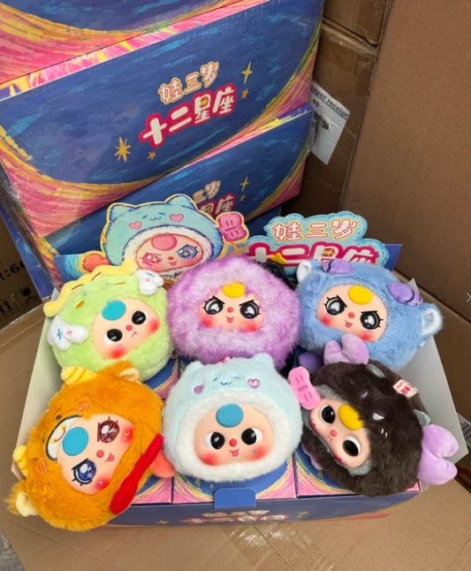 Baby Three - Twelve constellations plush pendant blind box 星座
