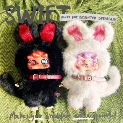 #67 MIGO Twin Life Limited Edition] 400% Plush Hanging Card Black Night White Day Series Blind Box &amp; MIGO Twin Life Series &amp; 400% Blind Box 