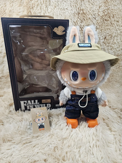 #01 Labubu Fall in wild plush doll with key chain &amp; Koharuno Labubu &amp; key holder included