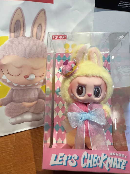 #03 THE MONSTERS Let's Check Mate Limited Labubu Plush Doll &amp; Labubu Shogi Series